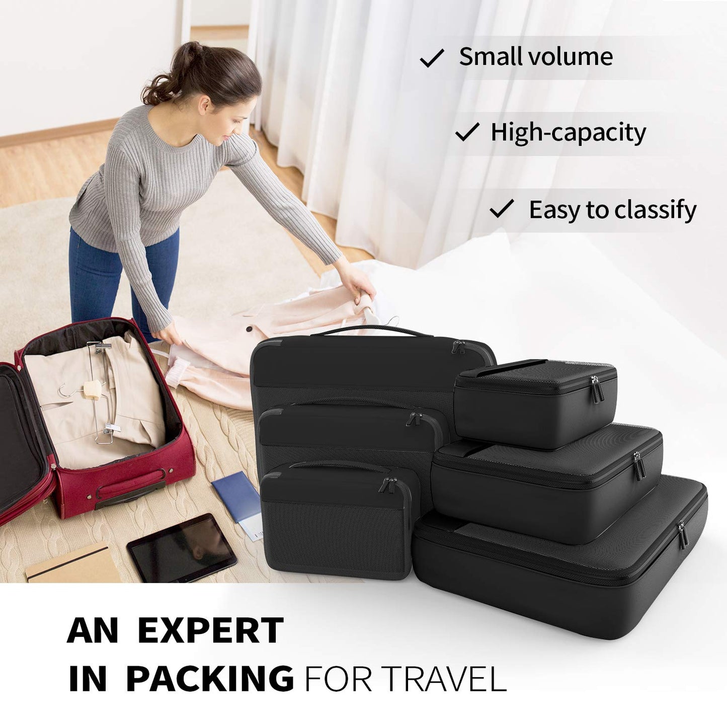 Packing Cubes Luggage Organizer (Set of 7)