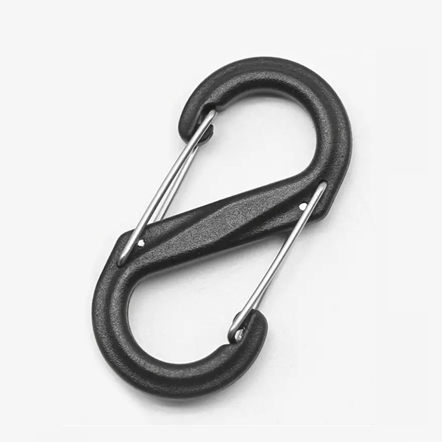 Carabiner Hook Dual Hanging for Travel, Hiking & Outdoors | Hybrica GO-ON 