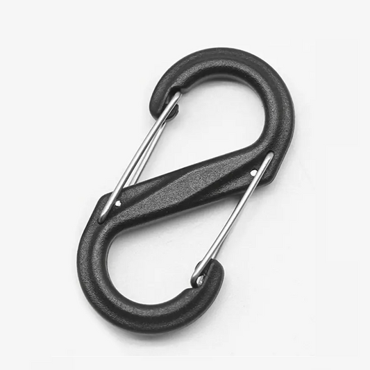 Carabiner Hook Dual Hanging for Travel, Hiking & Outdoors | Hybrica GO-ON 