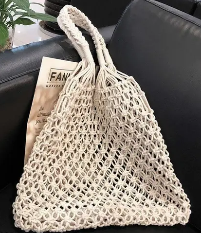 Cotton Mesh Tote Bag (Style-1)