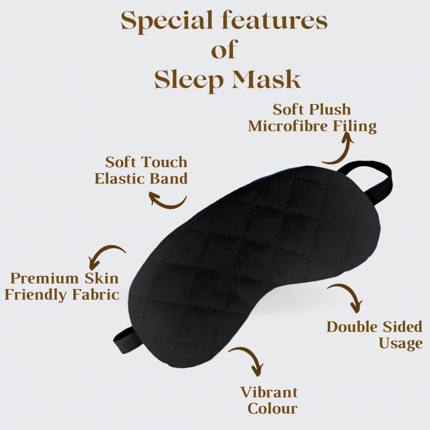 Soft Microfiber Neck Pillow with Eye Mask