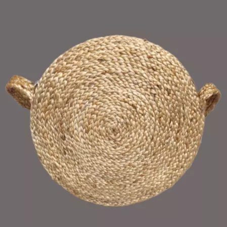 Jute Round Sling Bag with 1 Compartment