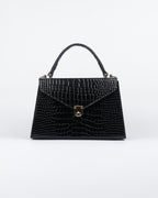 Hybrica Classique Black Crocodile Skin