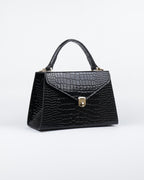 Hybrica Classique Black Crocodile Skin