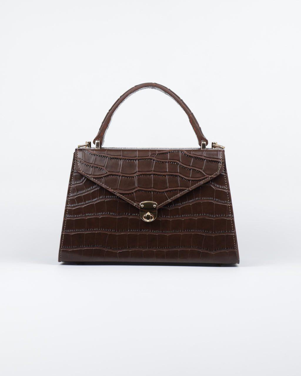 Hybricá Clássique Brown Crocodile Skin