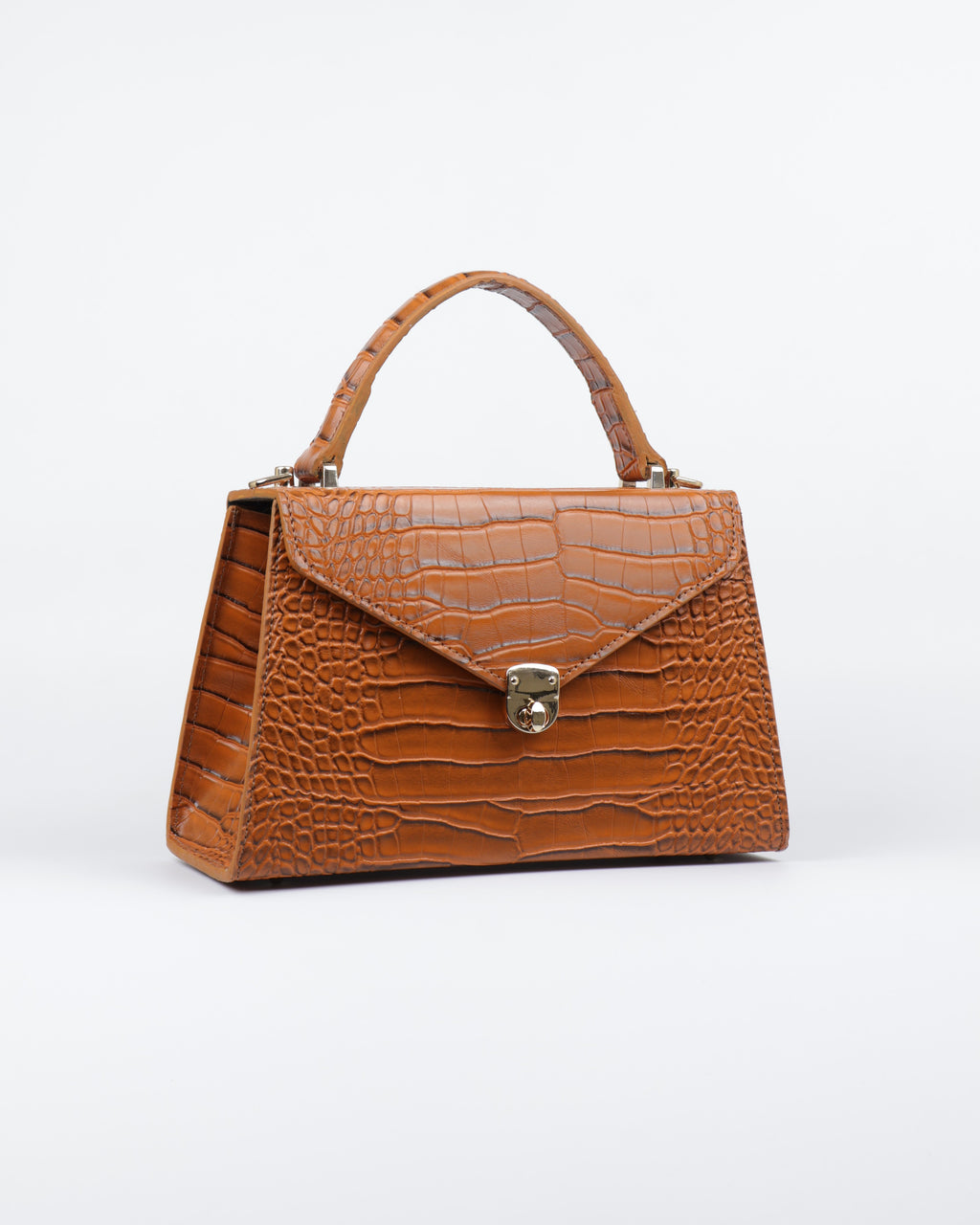 Hybricá Clássique Tan Crocodile - Small