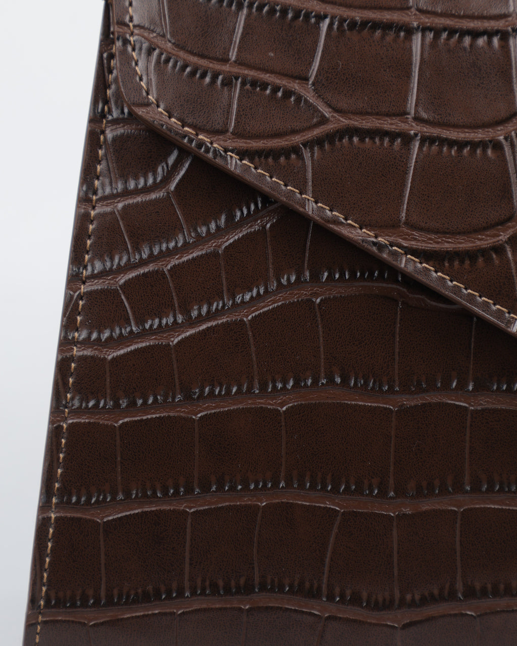 Hybricá Clássique Brown Crocodile Skin