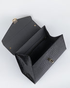 Hybrica Classique Black Crocodile Skin