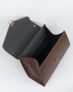 Hybrica Classique Chocolate Brown Smooth Vegan Leather Satchel Small