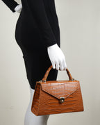 Hybrica Classique Tan Crocodile Skin
