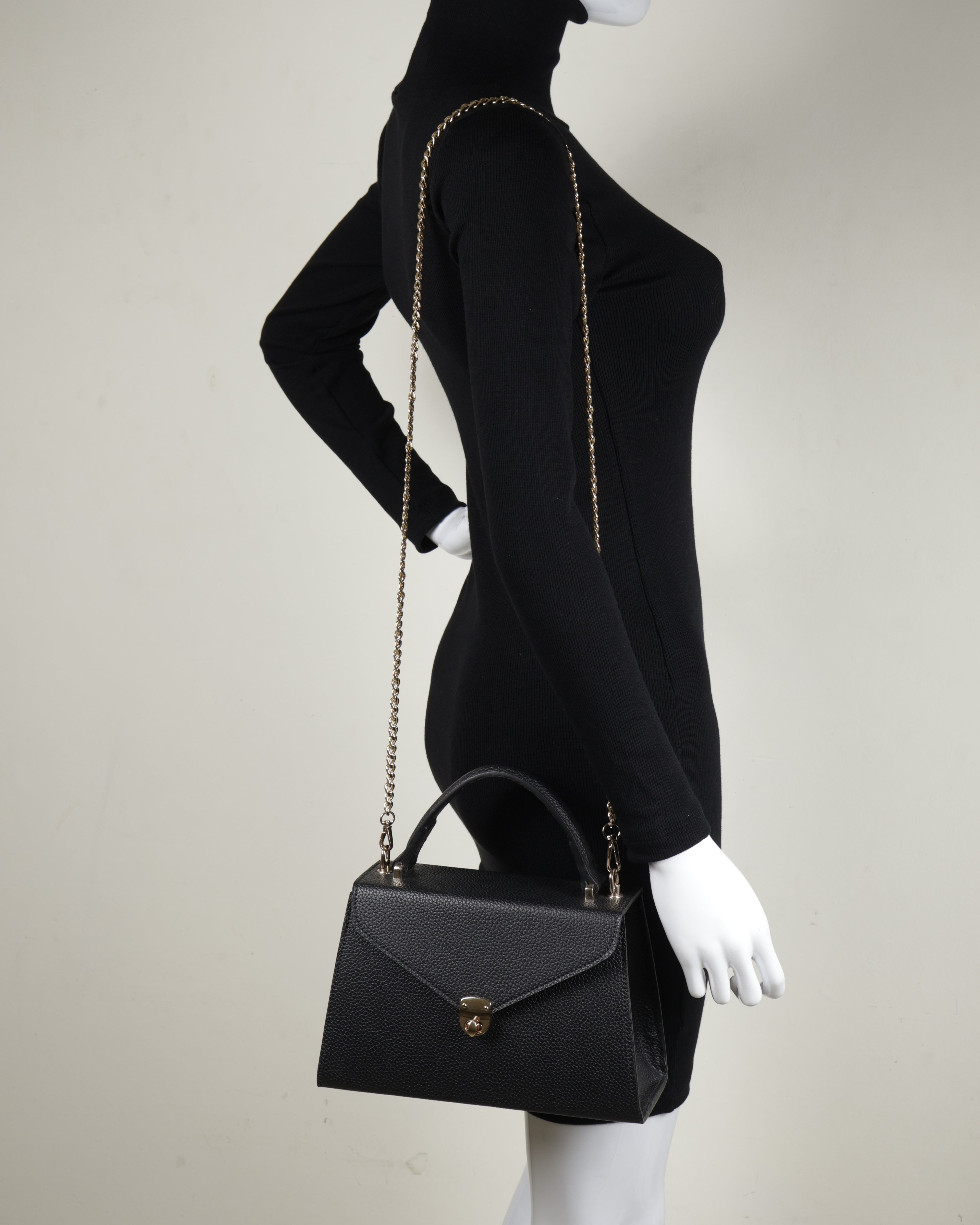 Hybricá Clássique Black Pebbled - Small