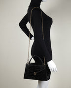 Hybrica Classique Black Crocodile Skin