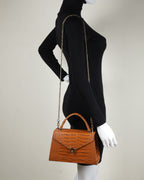 Hybrica Classique Tan Crocodile Skin