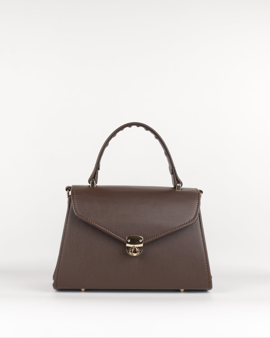 Classique Top Handle Bag - Chocolate Brown
