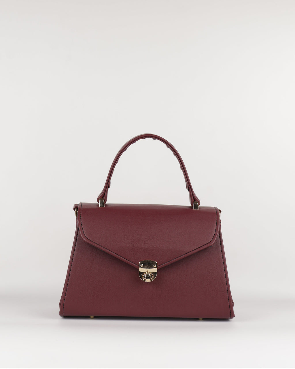 Classique Top Handle Bag - Burgundy