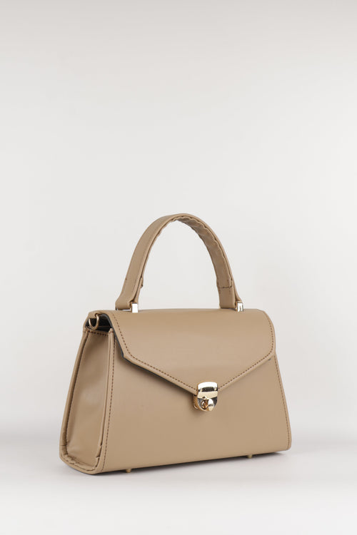 Classique Top Handle Bag - Taupe
