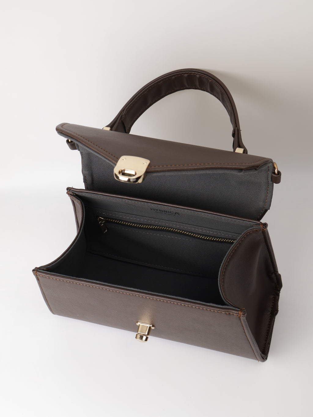 Classique Top Handle Bag - Chocolate Brown