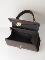Classique Top Handle Bag - Chocolate Brown