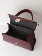 Classique Top Handle Bag - Burgundy