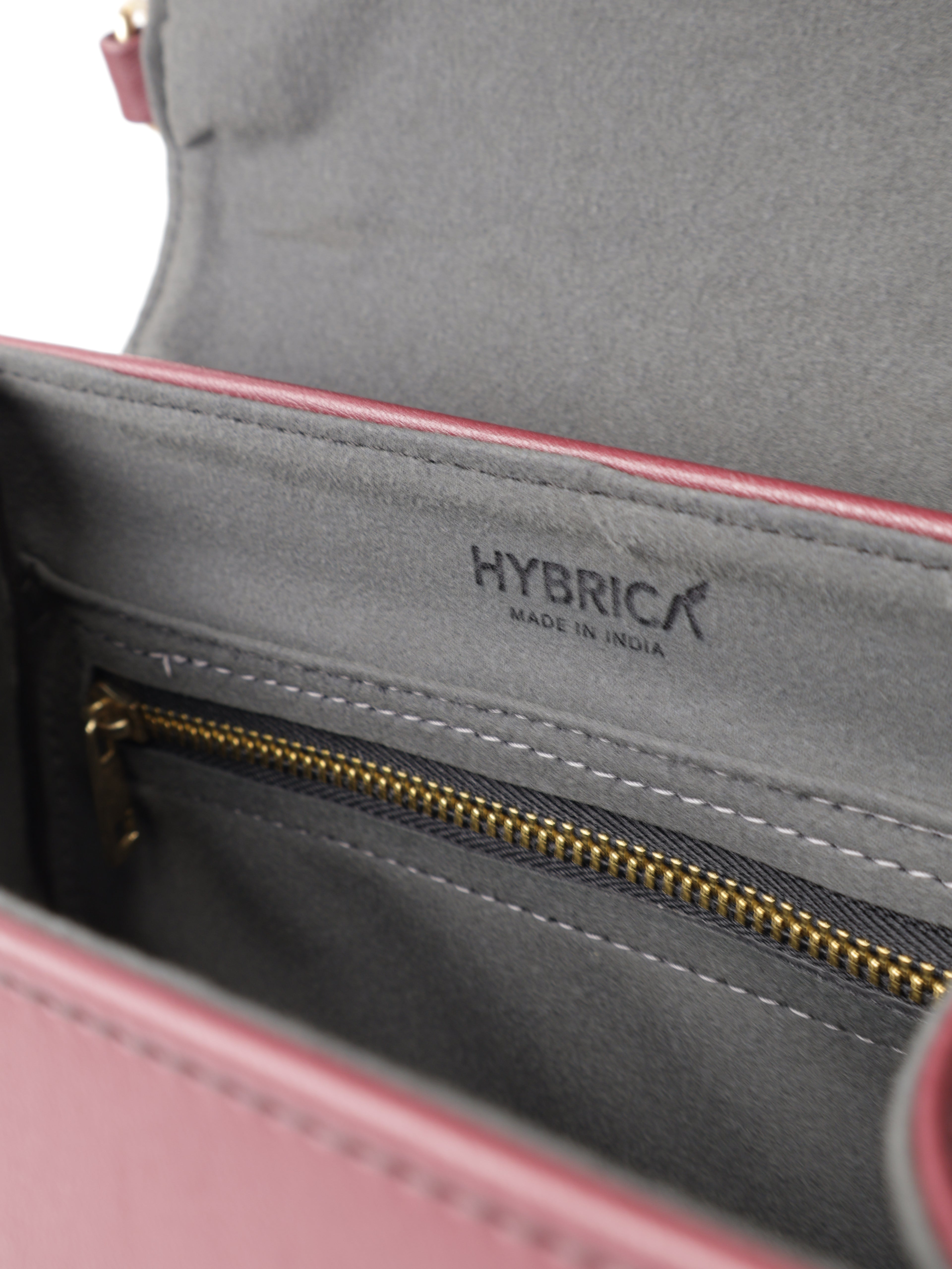 Classique Top Handle Bag - Burgundy