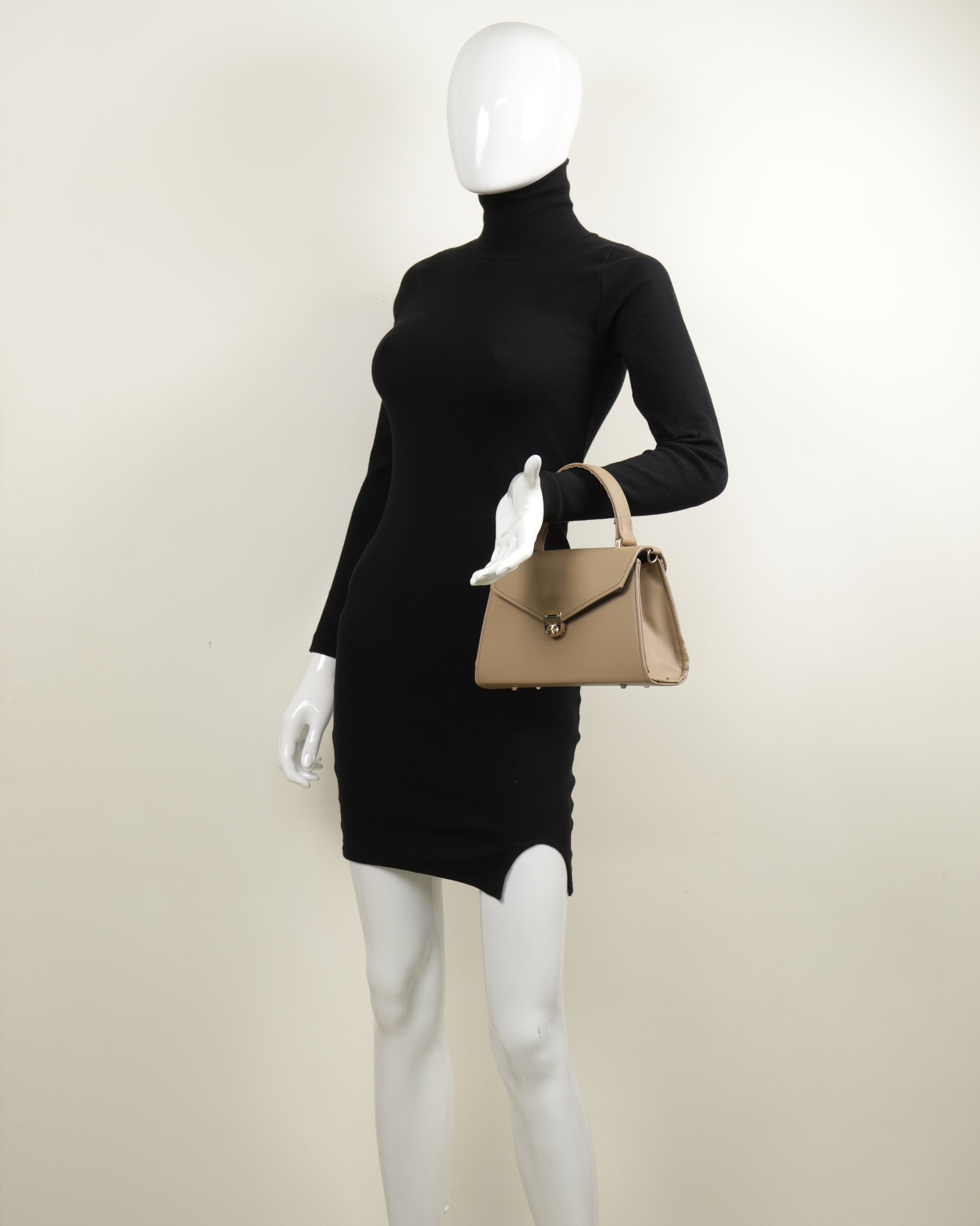 Classique Top Handle Bag - Taupe