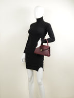 Classique Top Handle Bag - Burgundy