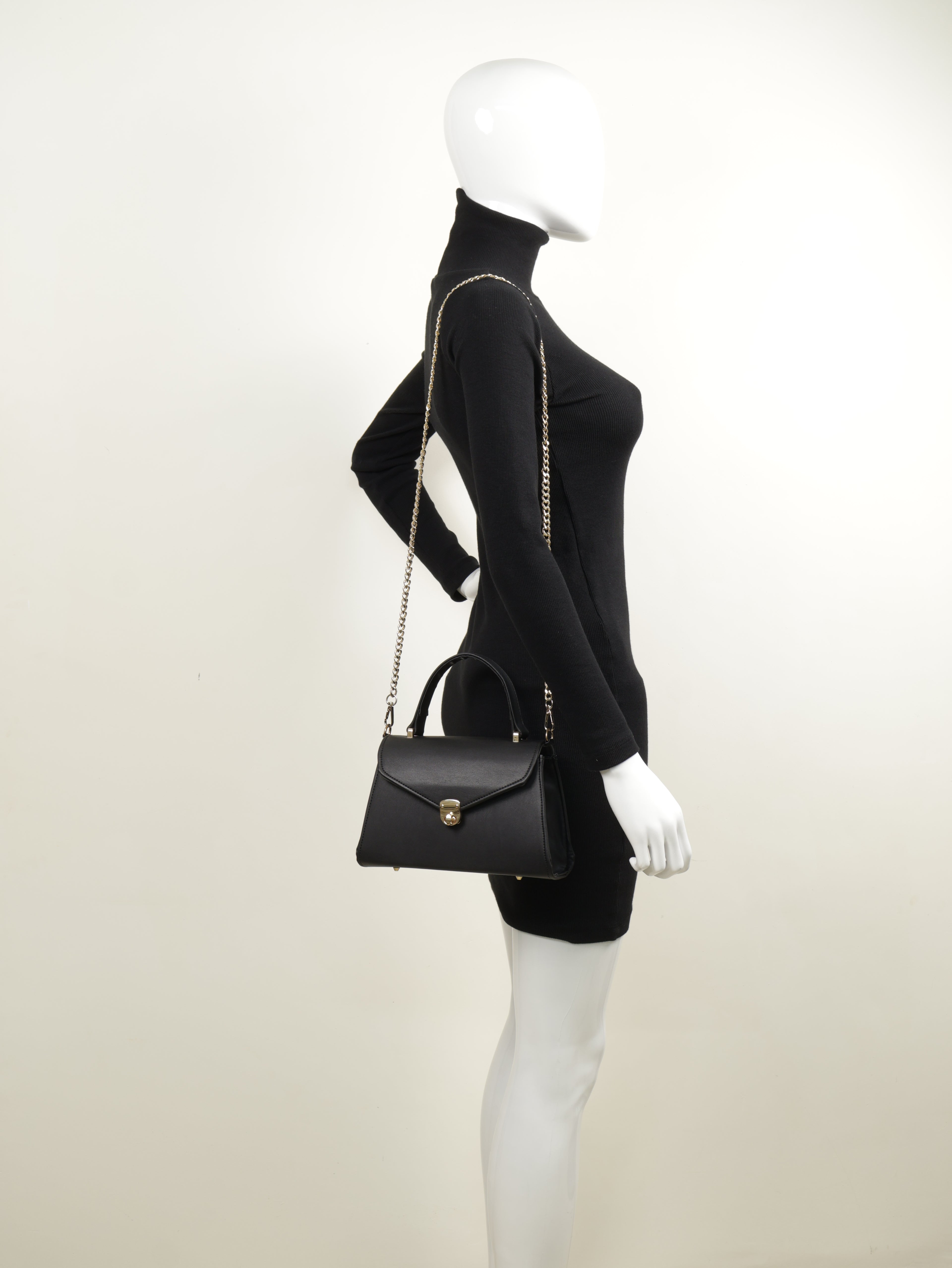 Classique Top Handle Bag - Black