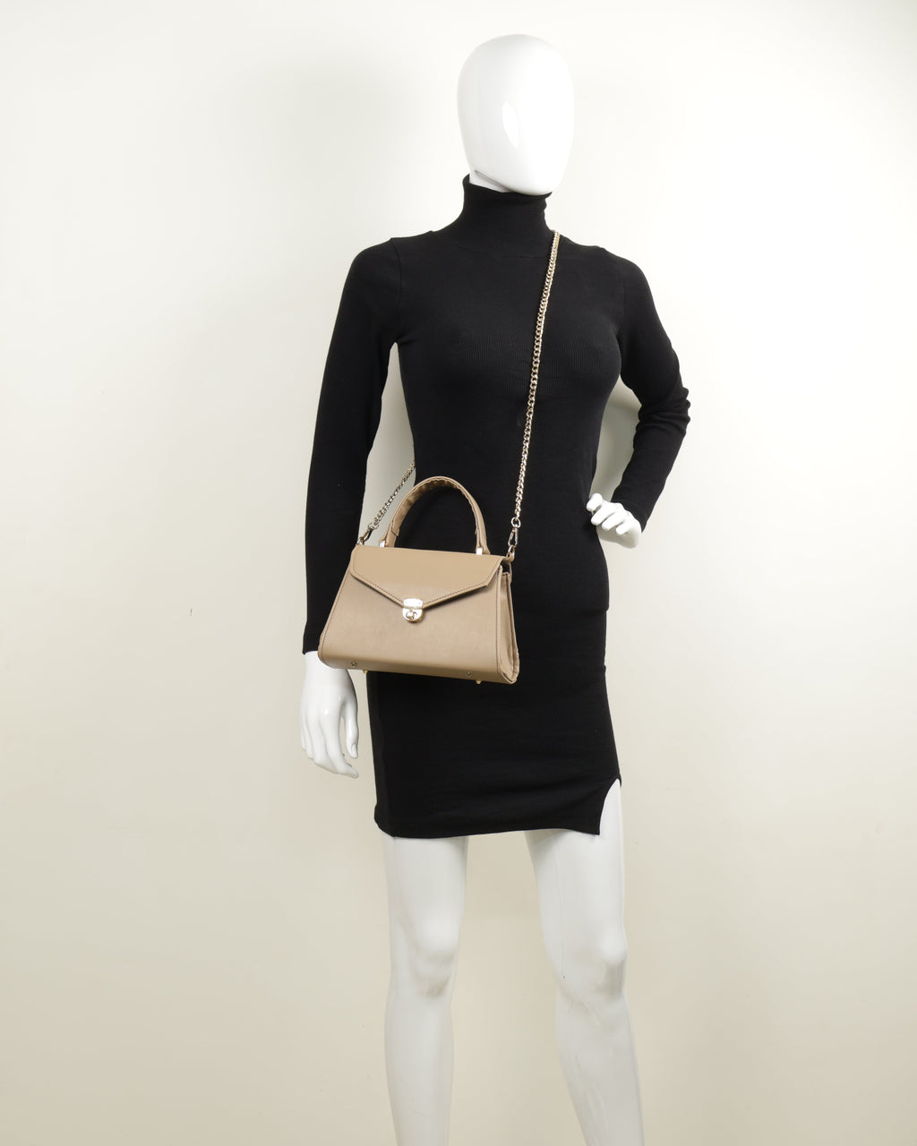 Classique Top Handle Bag - Taupe