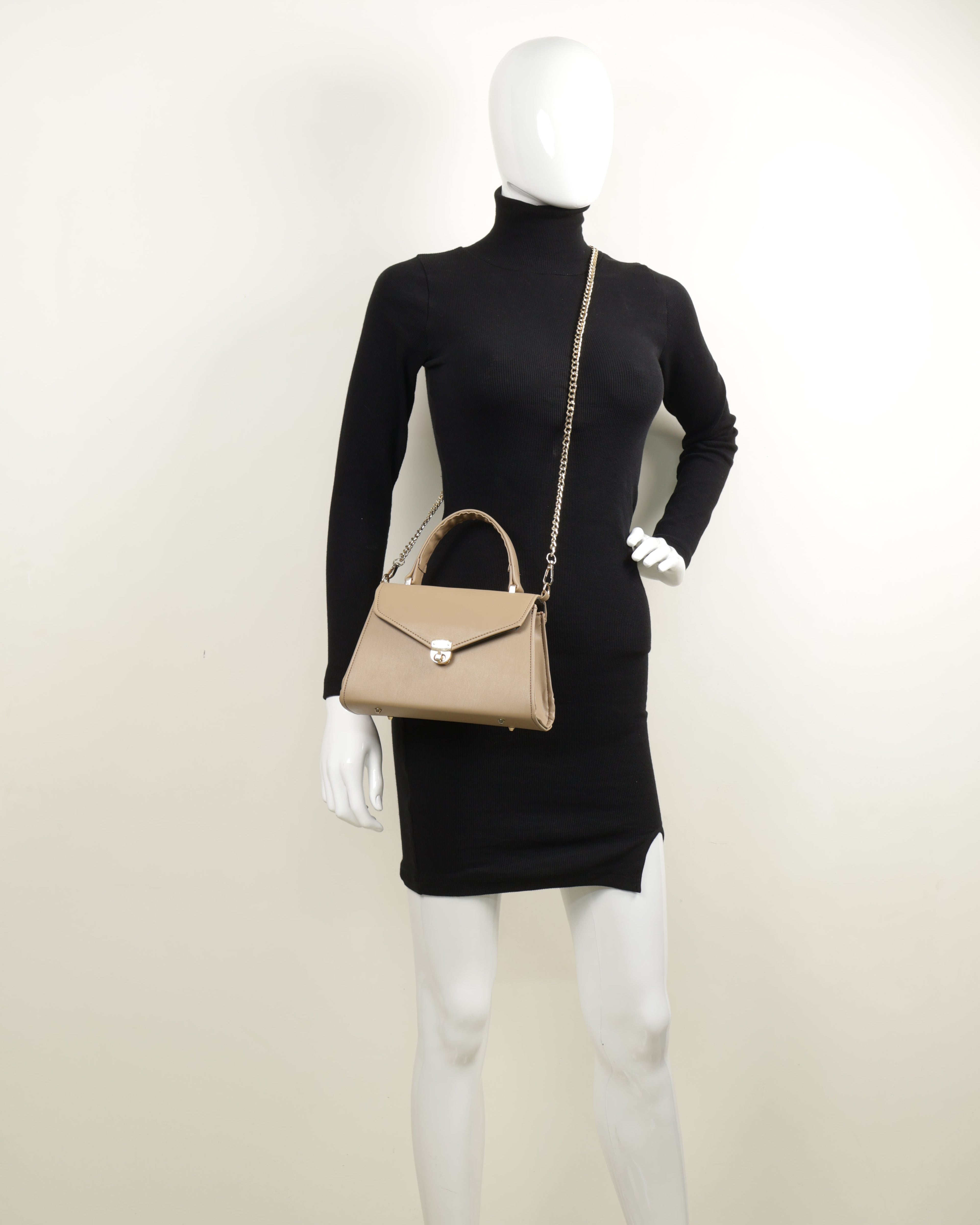Classique Top Handle Bag - Taupe