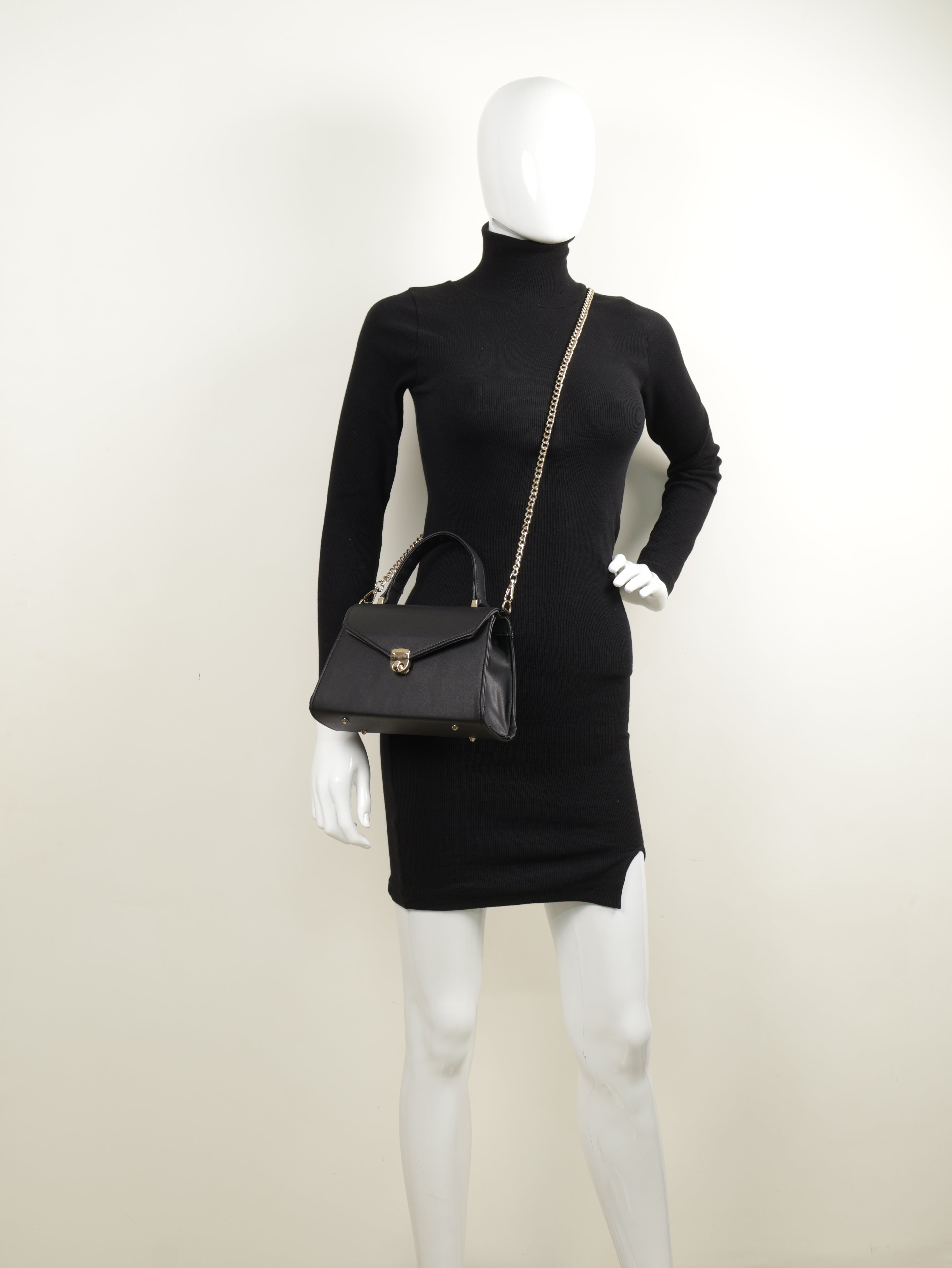 Classique Top Handle Bag - Black