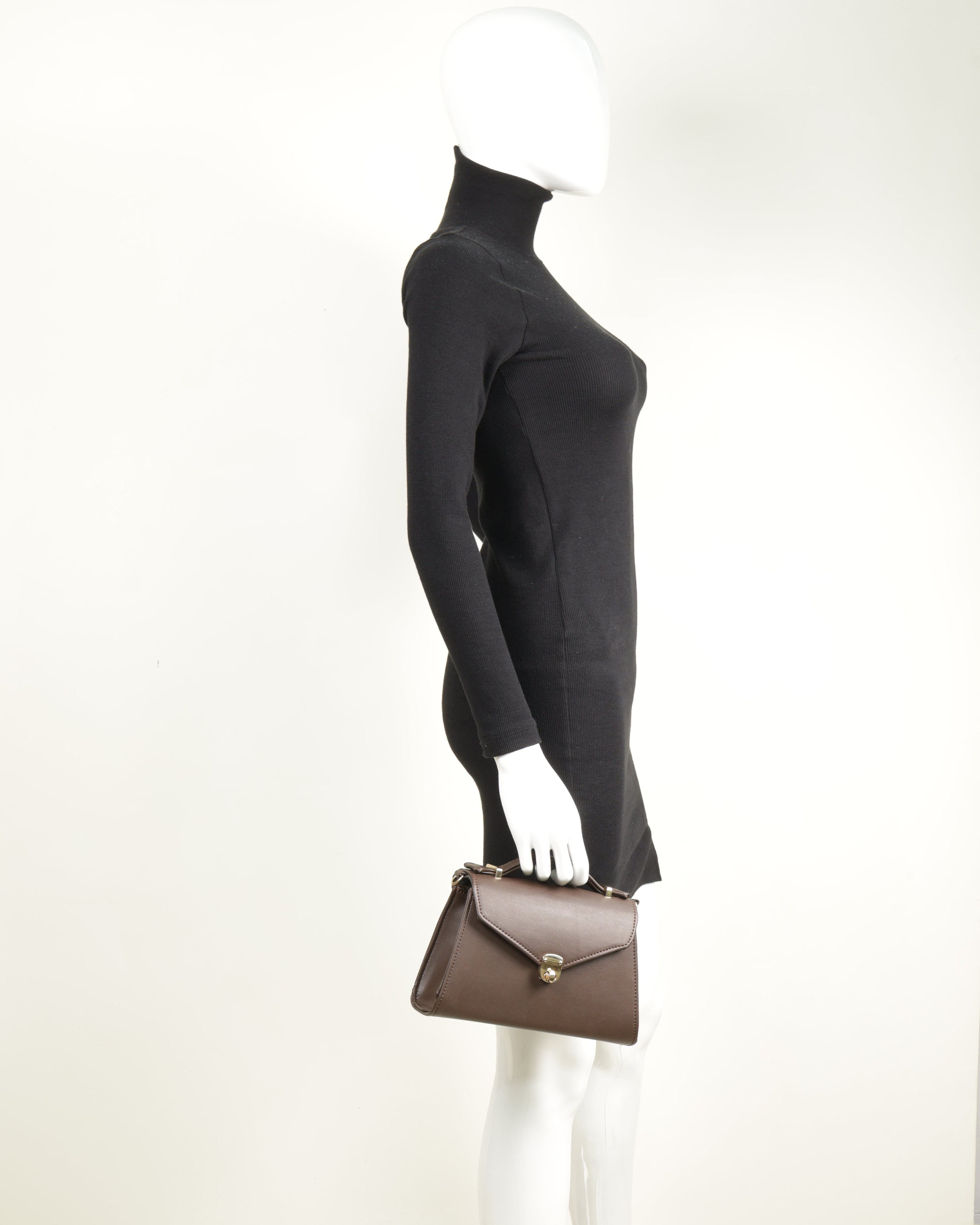 Classique Crossbody Bag - Chocolate Brown