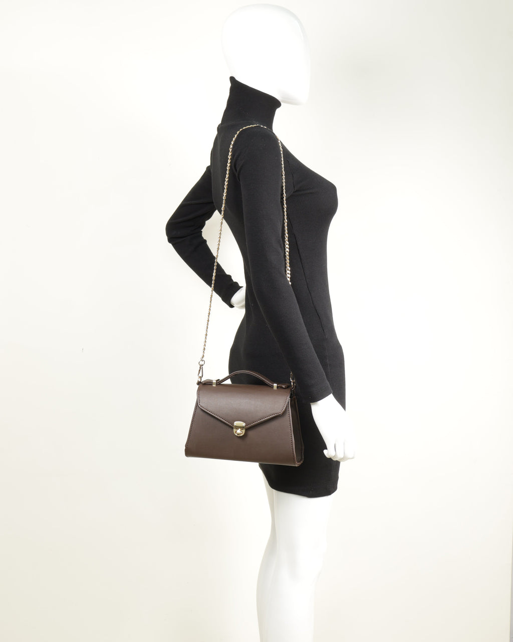 Classique Crossbody Bag - Chocolate Brown