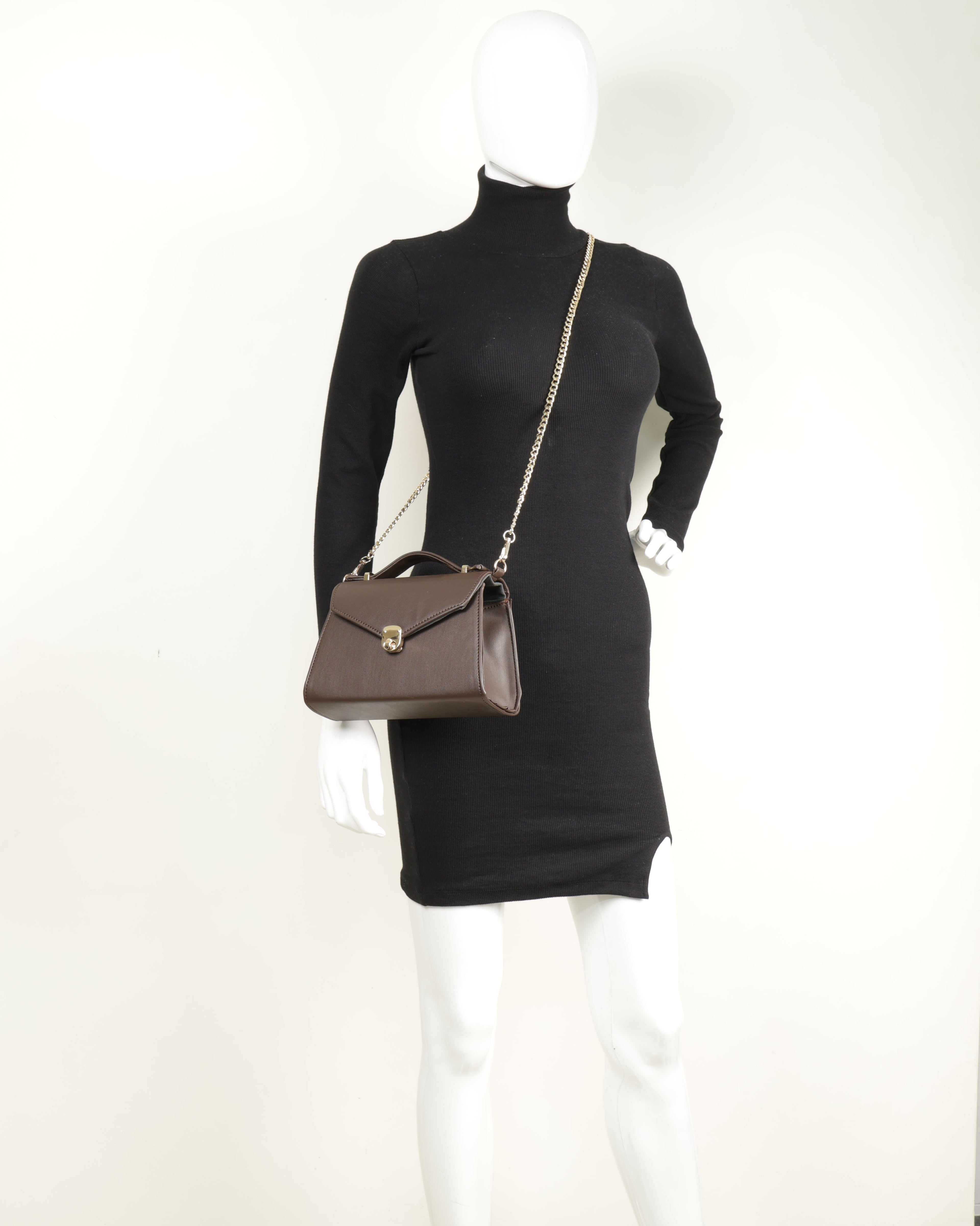 Classique Crossbody Bag - Chocolate Brown