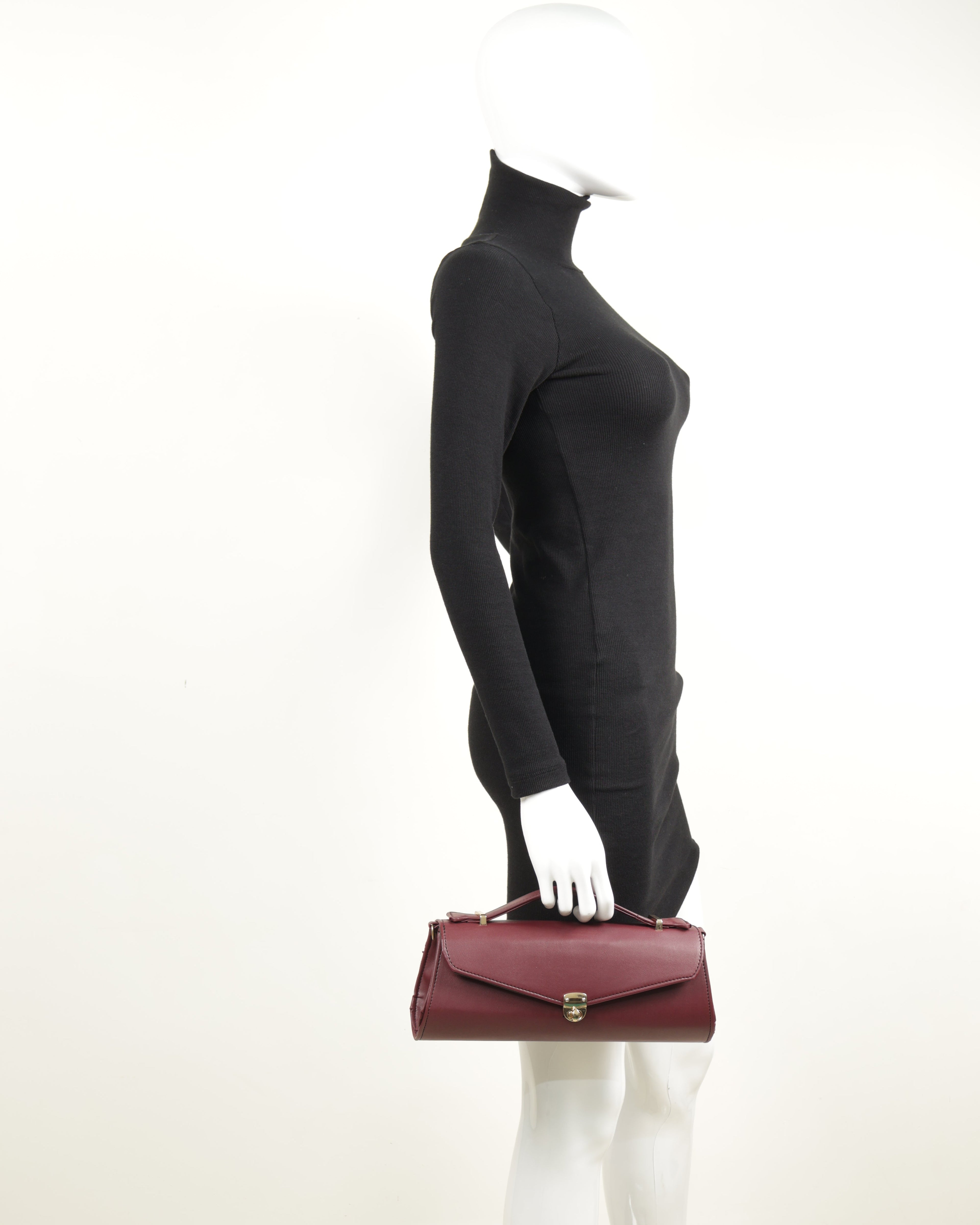 Classique Clutch Bag - Burgundy
