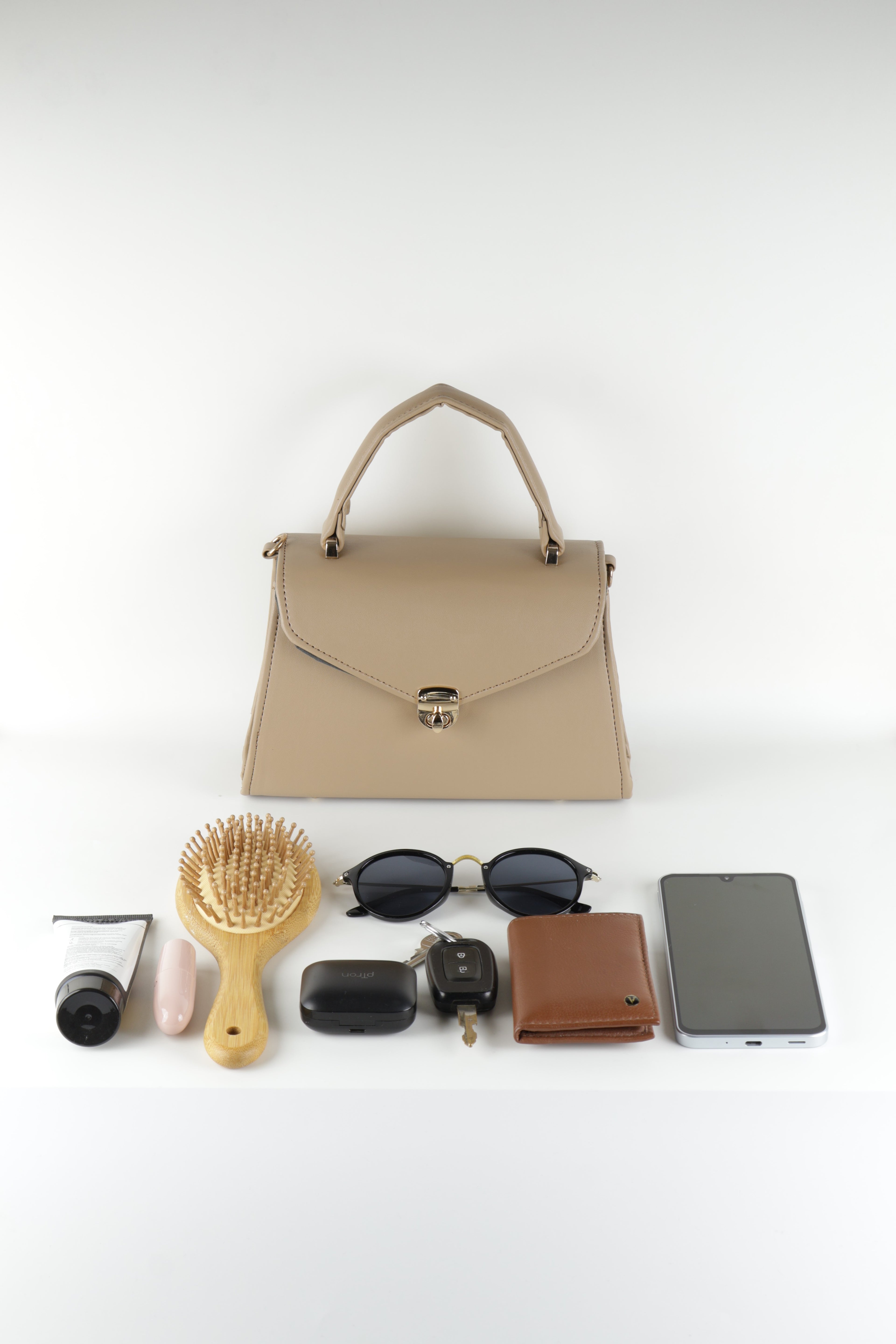 Classique Top Handle Bag - Chocolate Brown