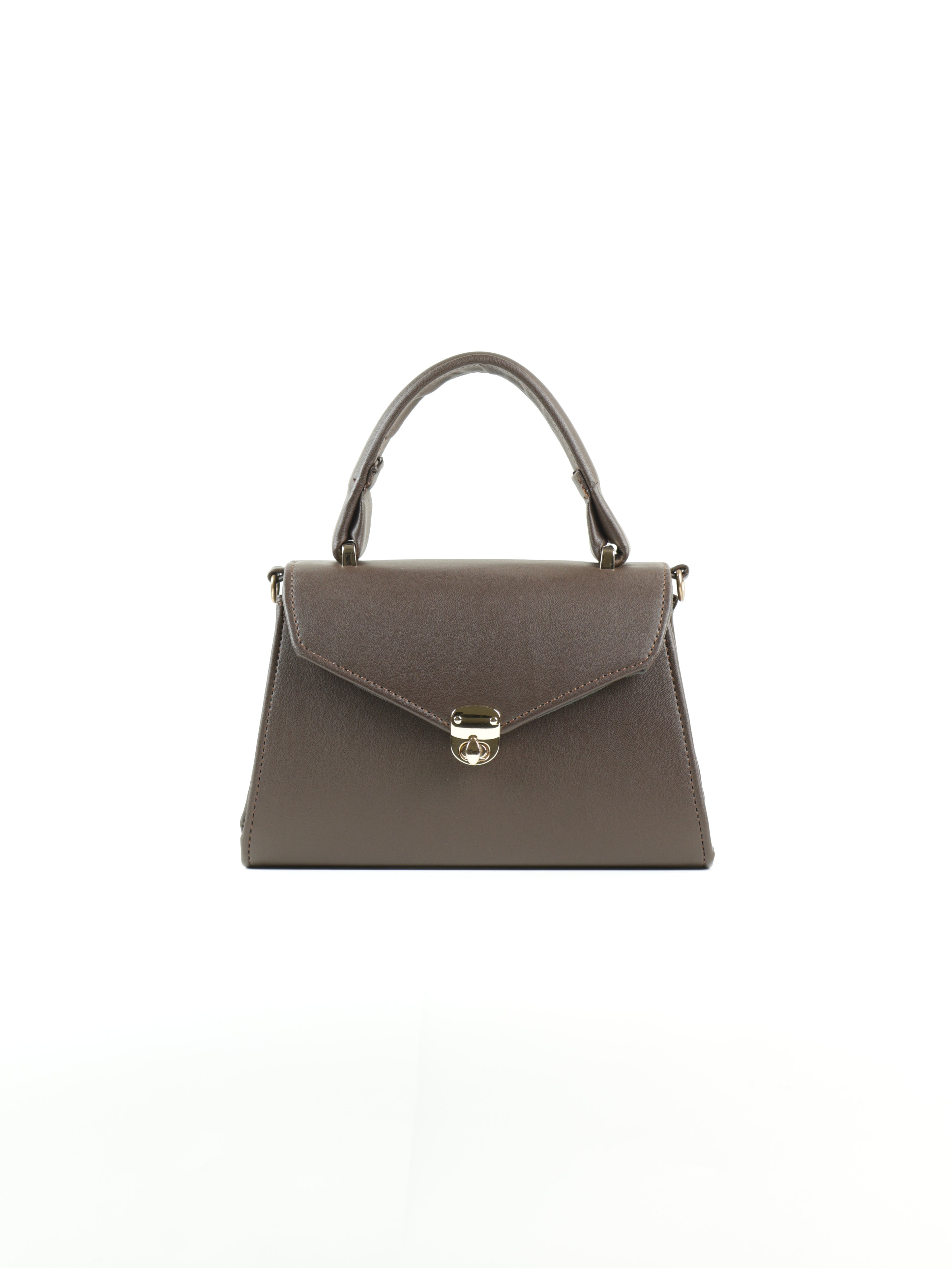 Classique Top Handle Bag - Chocolate Brown
