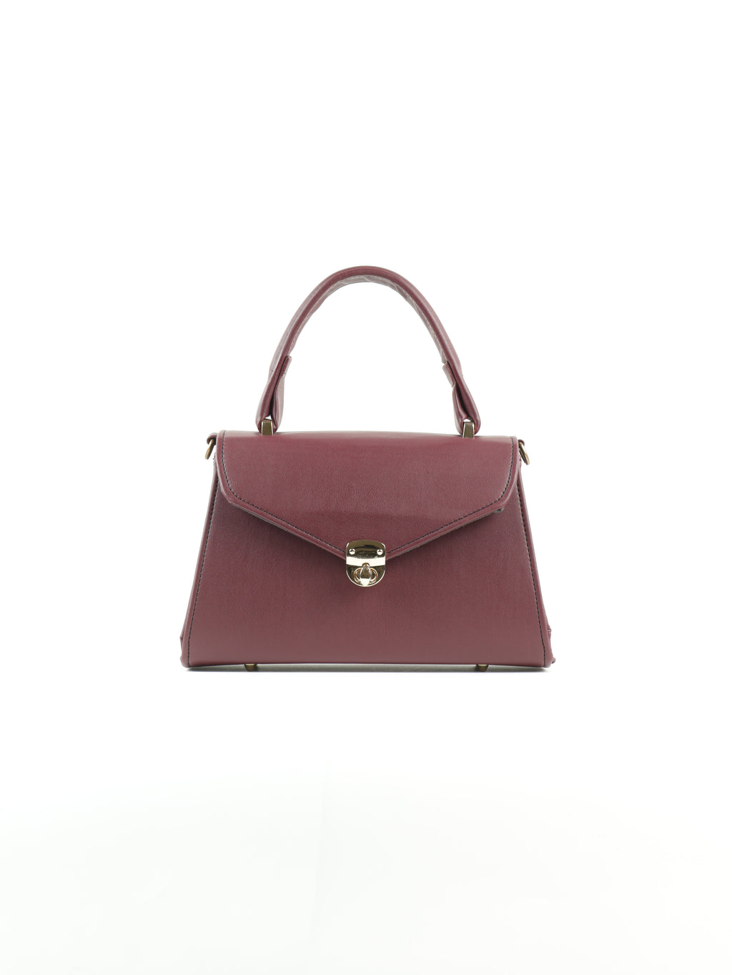 Classique Top Handle Bag - Burgundy