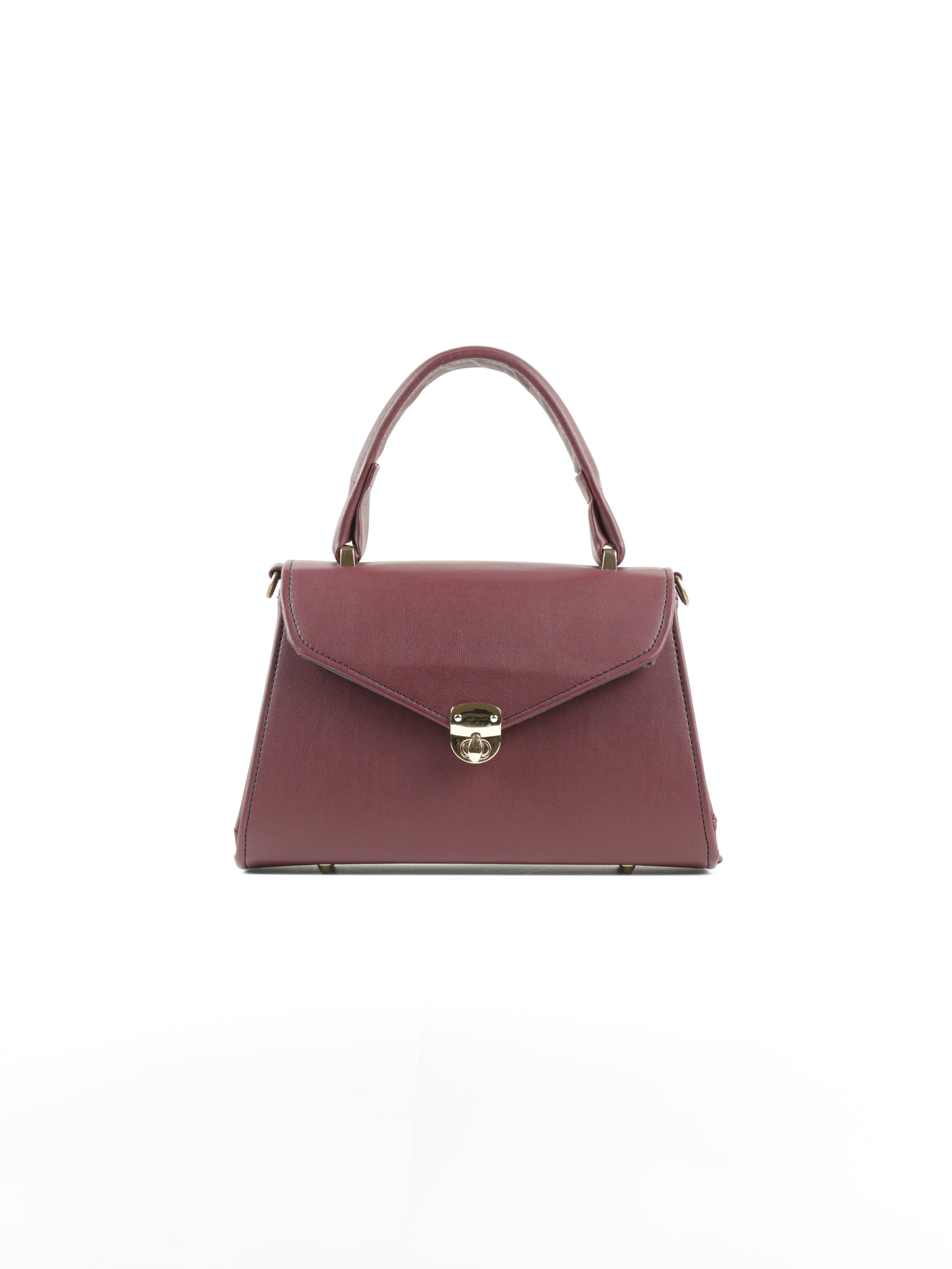 Classique Top Handle Bag - Burgundy