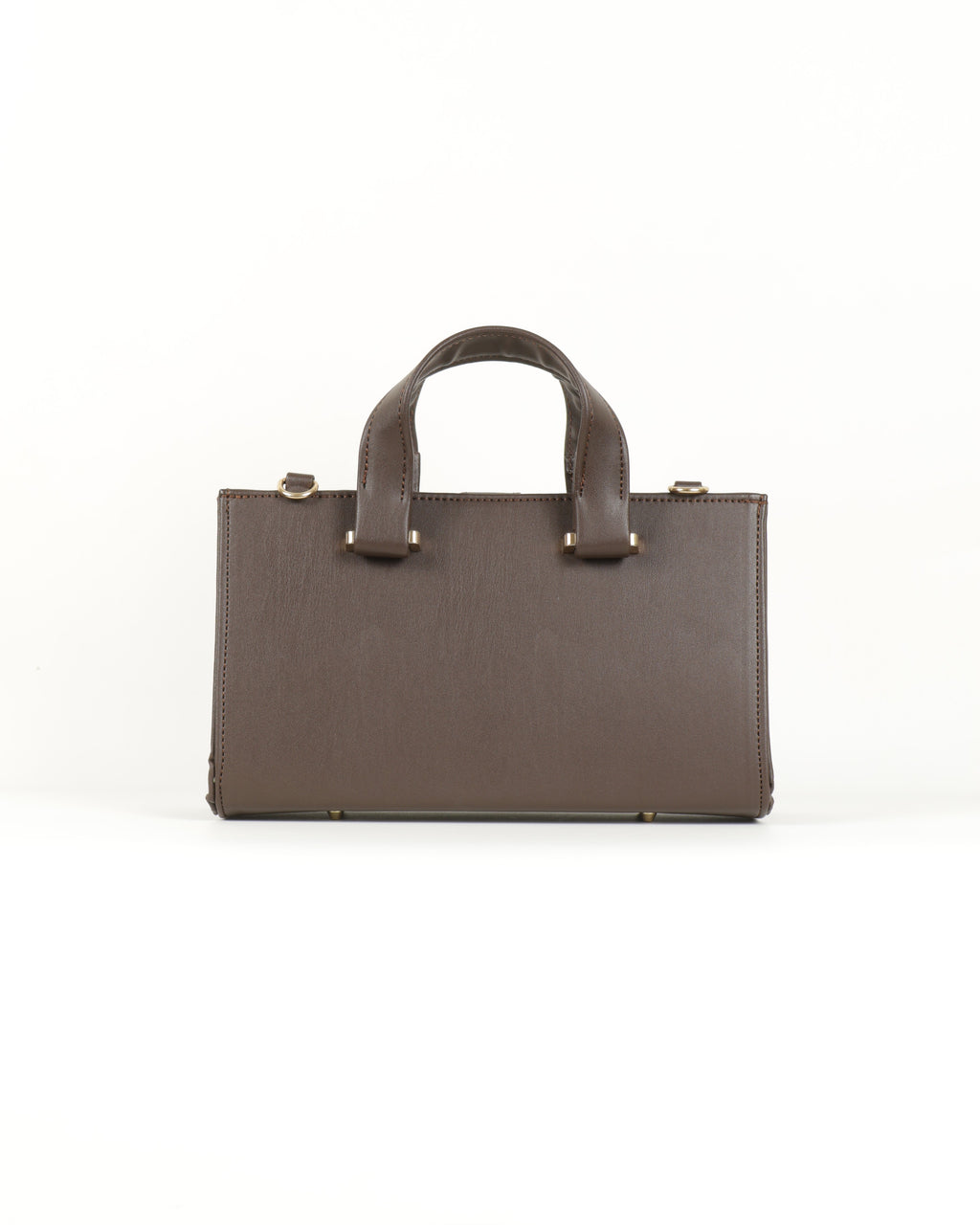 Symétri Smooth Mini Tote - Coffee Brown