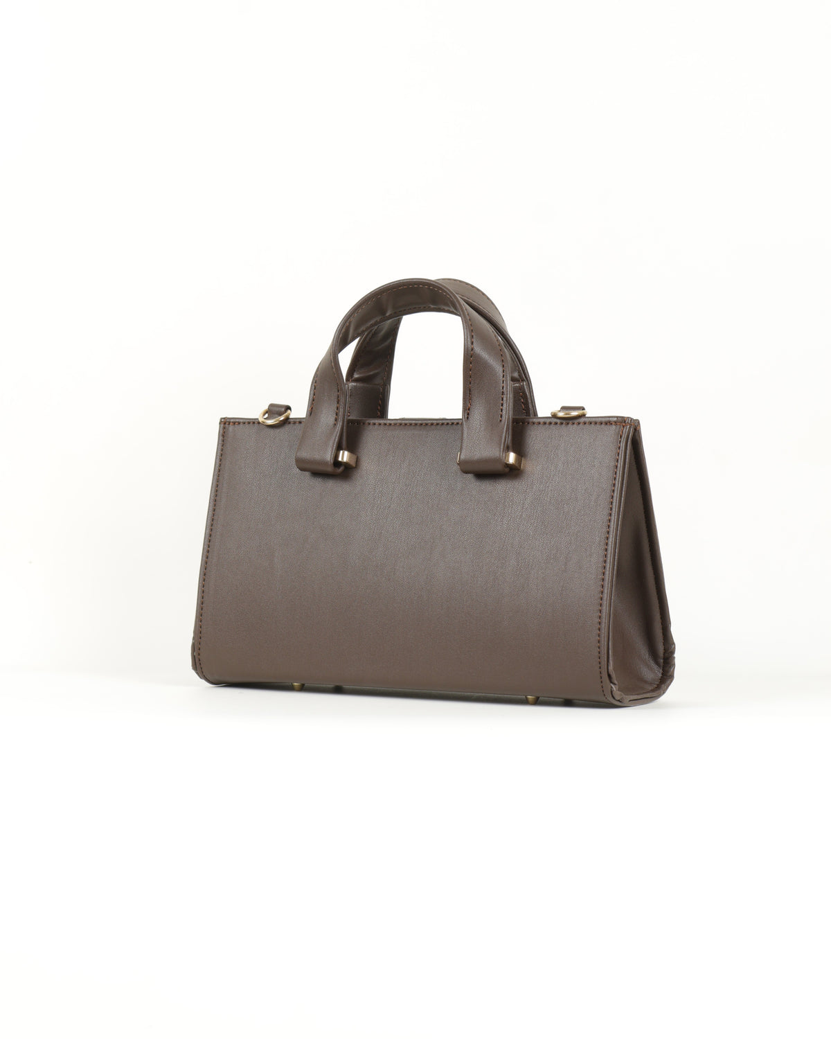 Symétri Smooth Mini Tote - Coffee Brown