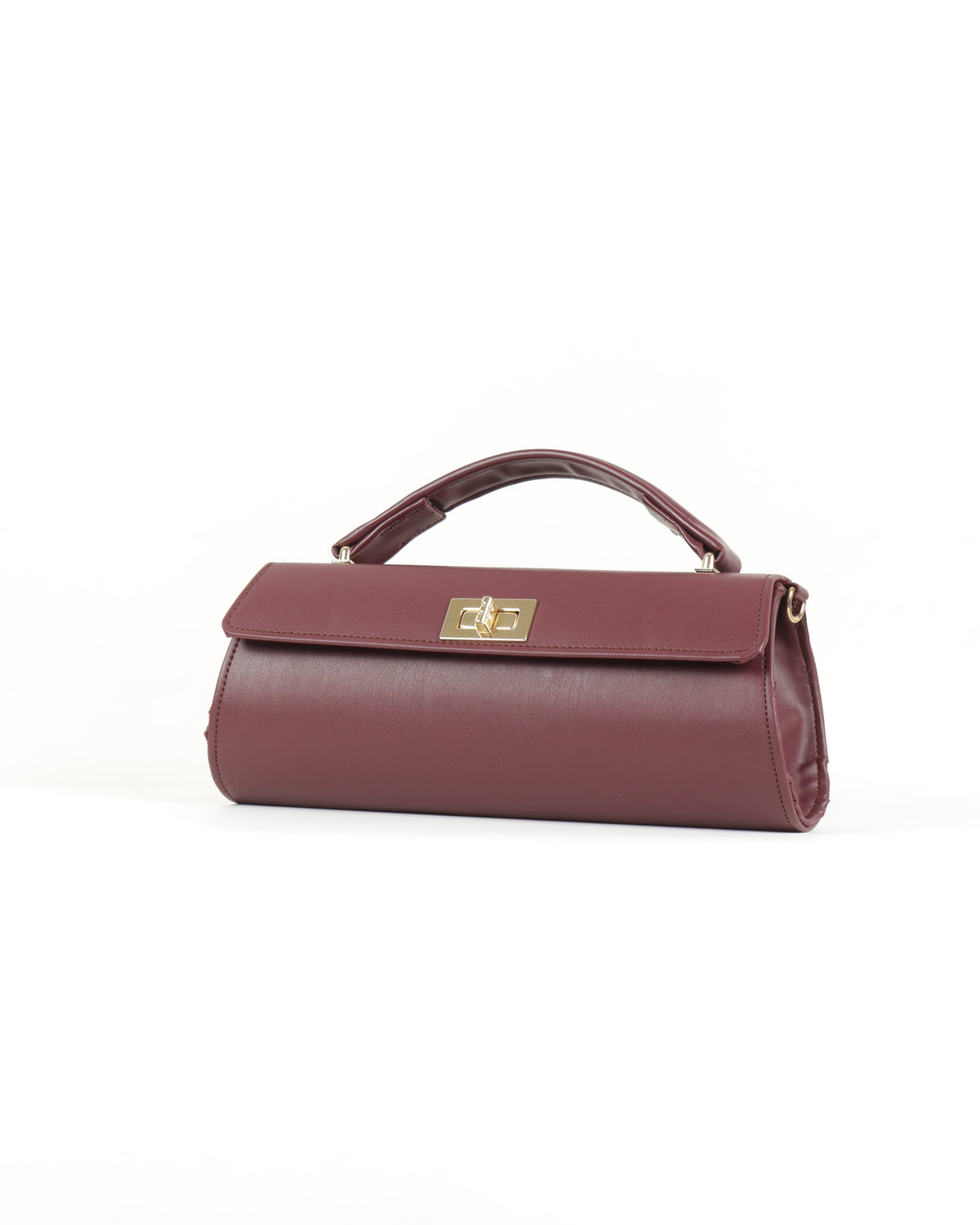 Elisé Smooth East-West Clutch - Burgundy/Wine