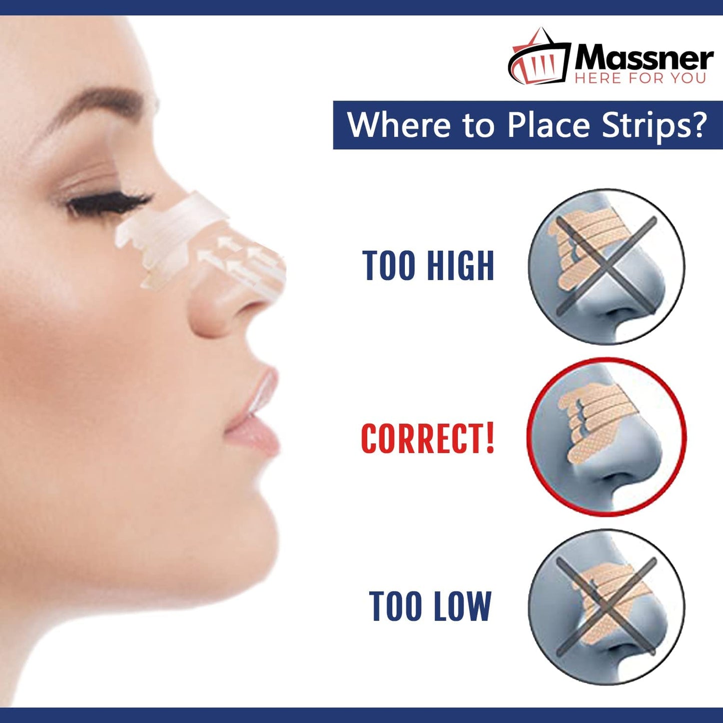 Hybrica GO-ON Premium Travel Disposable Breathing Nasal Strips, Pack of 5