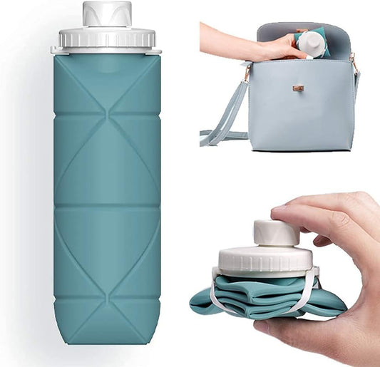 Hybrica GO-ON Premium Travel Collapsible Water Bottle