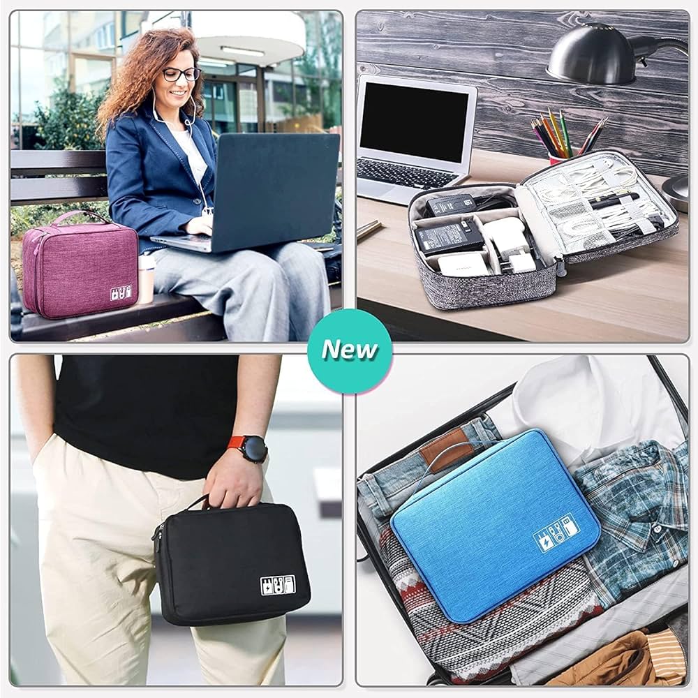 Hybrica GO-ON Premium Travel Electronics Accessories Organizer Case