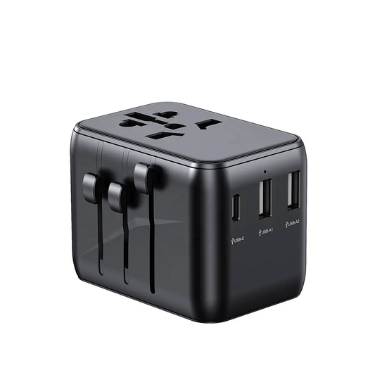 Universal Travel Adapter with Type-C & USB port for Travel | Hybrica GO-ON 