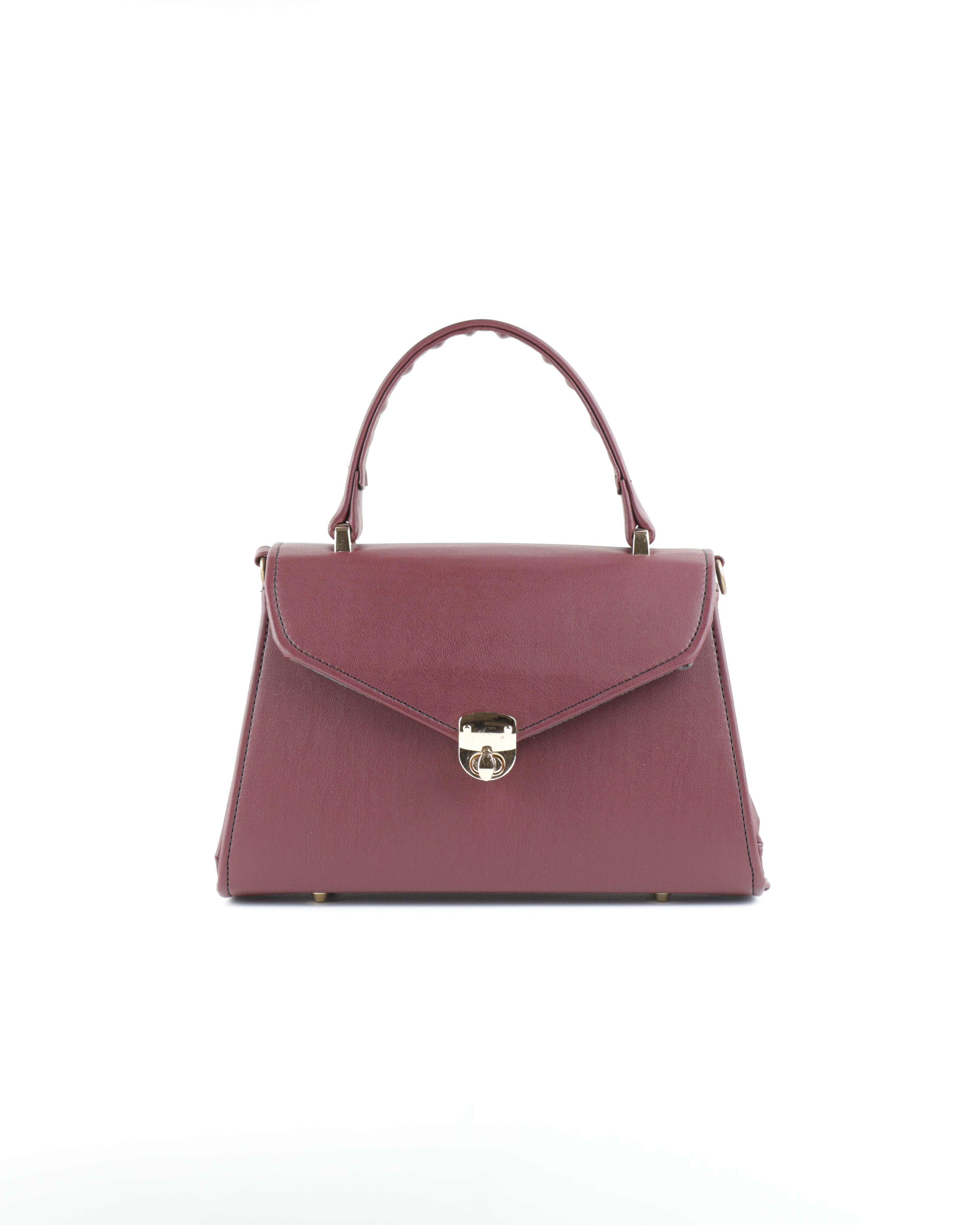 Classique Top Handle Bag - Burgundy
