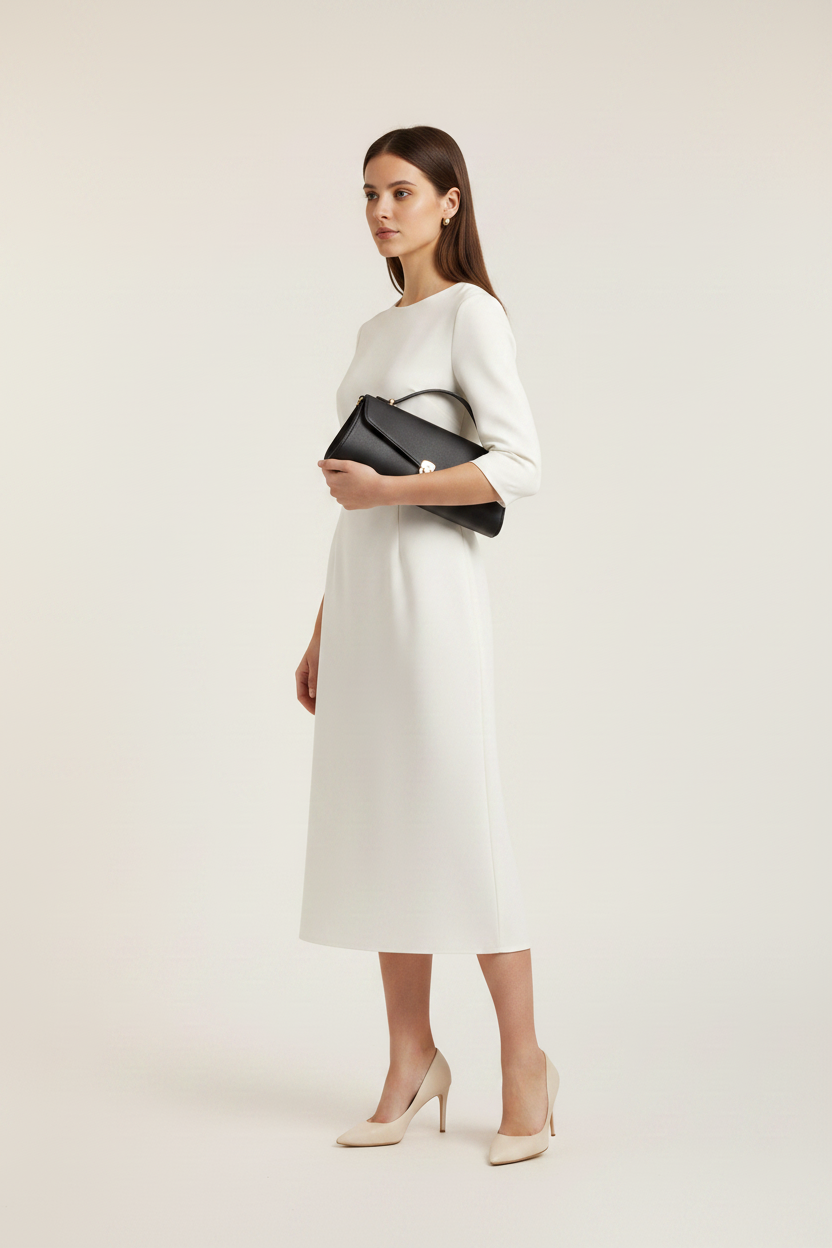 Classique Clutch Bag - Black | Armpit Carry Variation