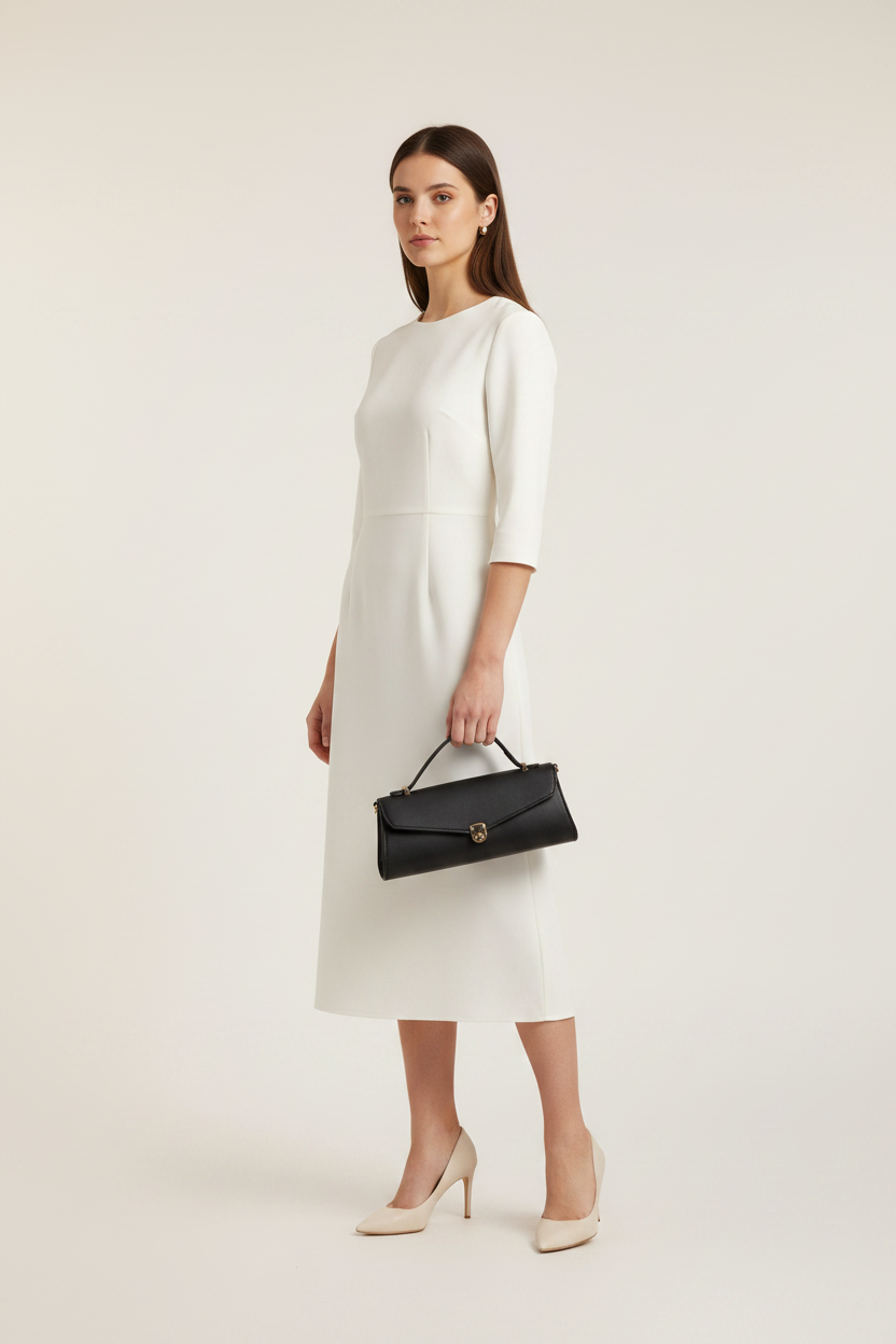 Classique Clutch Bag - Black | Hero Shot