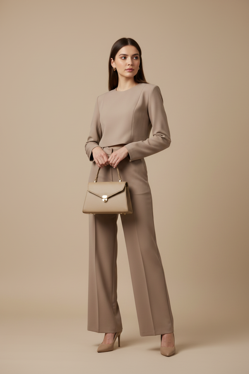 Classique Top Handle Bag - Taupe | Hero Shot