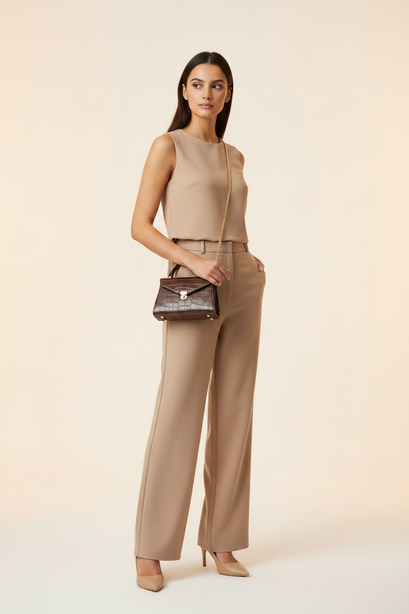 Pose Variation – Gold Chain Crossbody